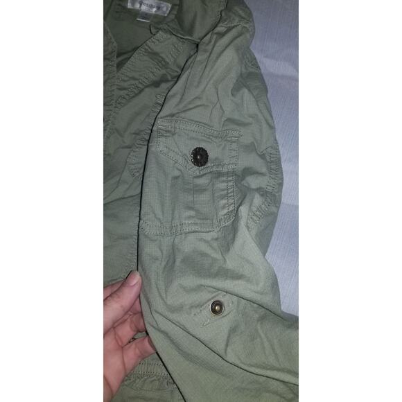 Ladies Dress Barn olive green barn jacket or top - Picture 6 of 9